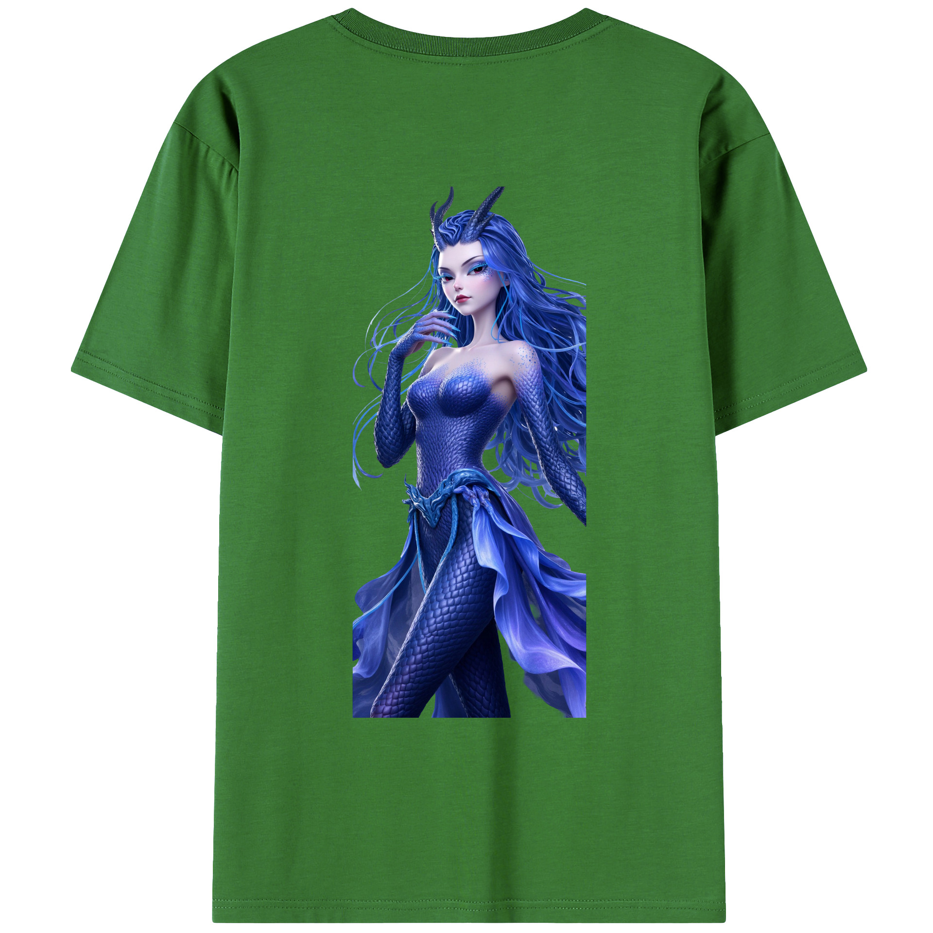 （画像用） Ne Zha 2 ナタ 魔童の大暴れ レディース半袖Tシャツ(バックプリント)